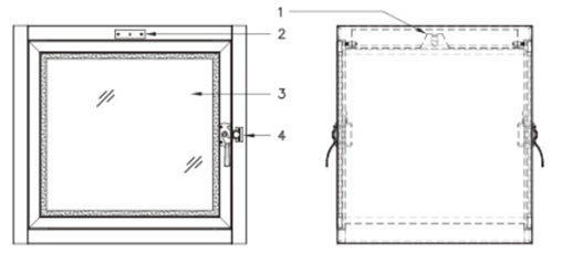 laboratory Transfer Window CE Cleanroom Pass Boxes Customized Design