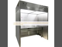 Laminar Air Flow HEPA Cleanroom Booth With Differential Pressure Gauge