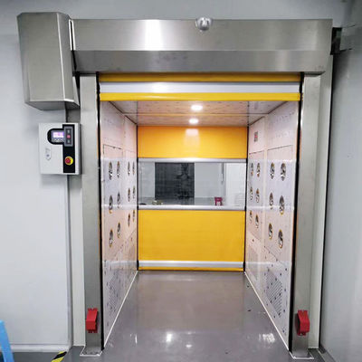 Full Automatic Cleanroom Cargo Air Shower Tunnel Rolling Shutter Door