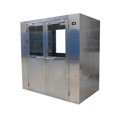 Double Door Dedusting 1.5KW Cleanroom Air Shower With HEPA Filter