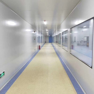 Dust Free Cleanroom Toughened Glass Window Inlined With SS304