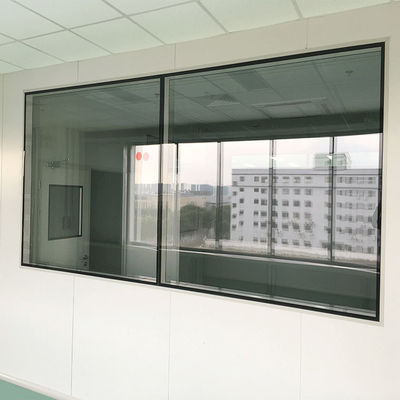 Custom Dust Free Toughened Glass Window Inlined With SS304 Clean Room