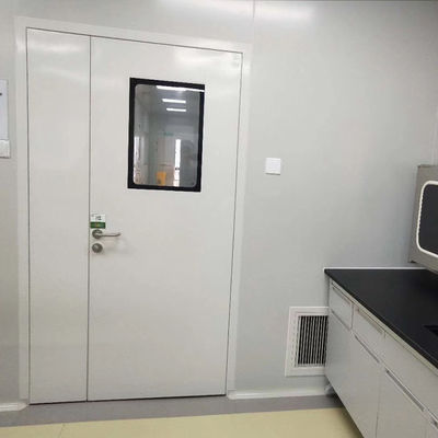 Double Glazed Toughened Glass View Window Airtight Cleanroom Door