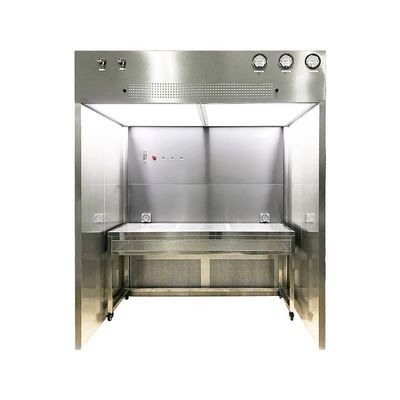 Laminar Air Flow HEPA Cleanroom Booth With Differential Pressure Gauge