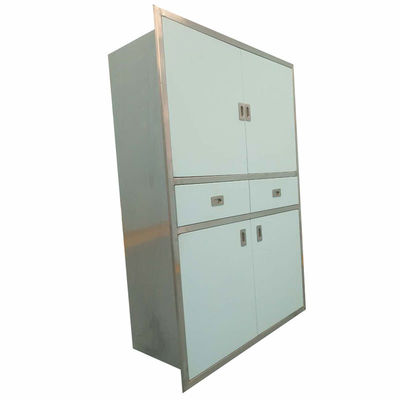 Wall Mounted 201 1300H Stainless Steel Medical Cabinet For Hospital