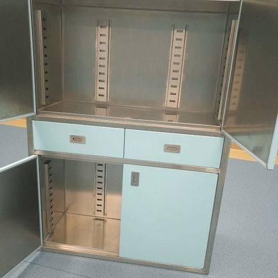 Wall Mounted 201 1300H Stainless Steel Medical Cabinet For Hospital