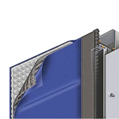 Height 5500mm Roll Up Freezer Door with Galvanized steel frame